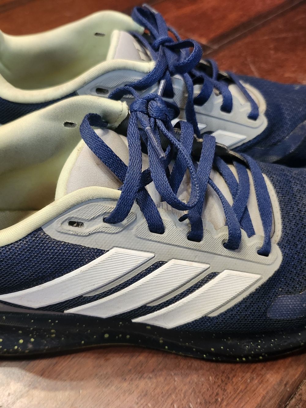 adidas Kids Navy Blue and White Athletic Sneakers